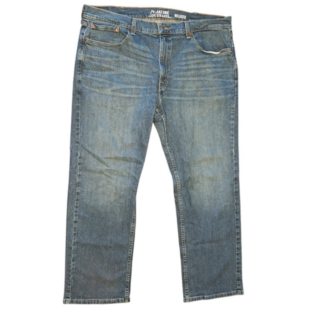 Levi Strauss Signature Relaxed Fit Men's Jeans‎ W40 L30 Denim Casual Workwear